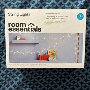NIB Room Essentials Warm White String Lights